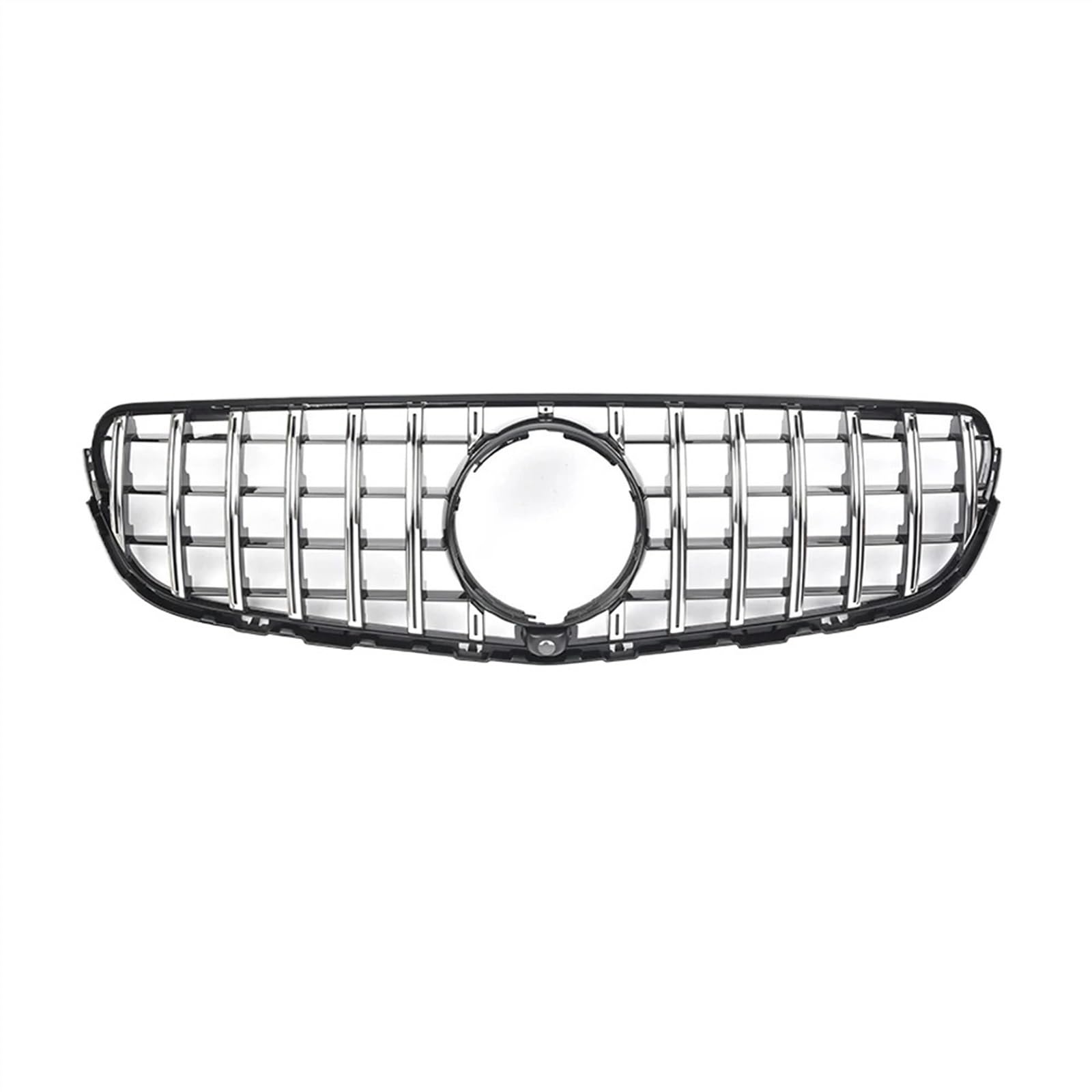 VVBNIN Front Kühlergrille Kompatibel Mit Benz Für GLC-Klasse X253 W253 2015 2016 2017 2018 2019 Fronteinlassgitter Stoßstangengrill Gitter Refit Auto-Frontkühlergrill(Silver,GT) von VVBNIN