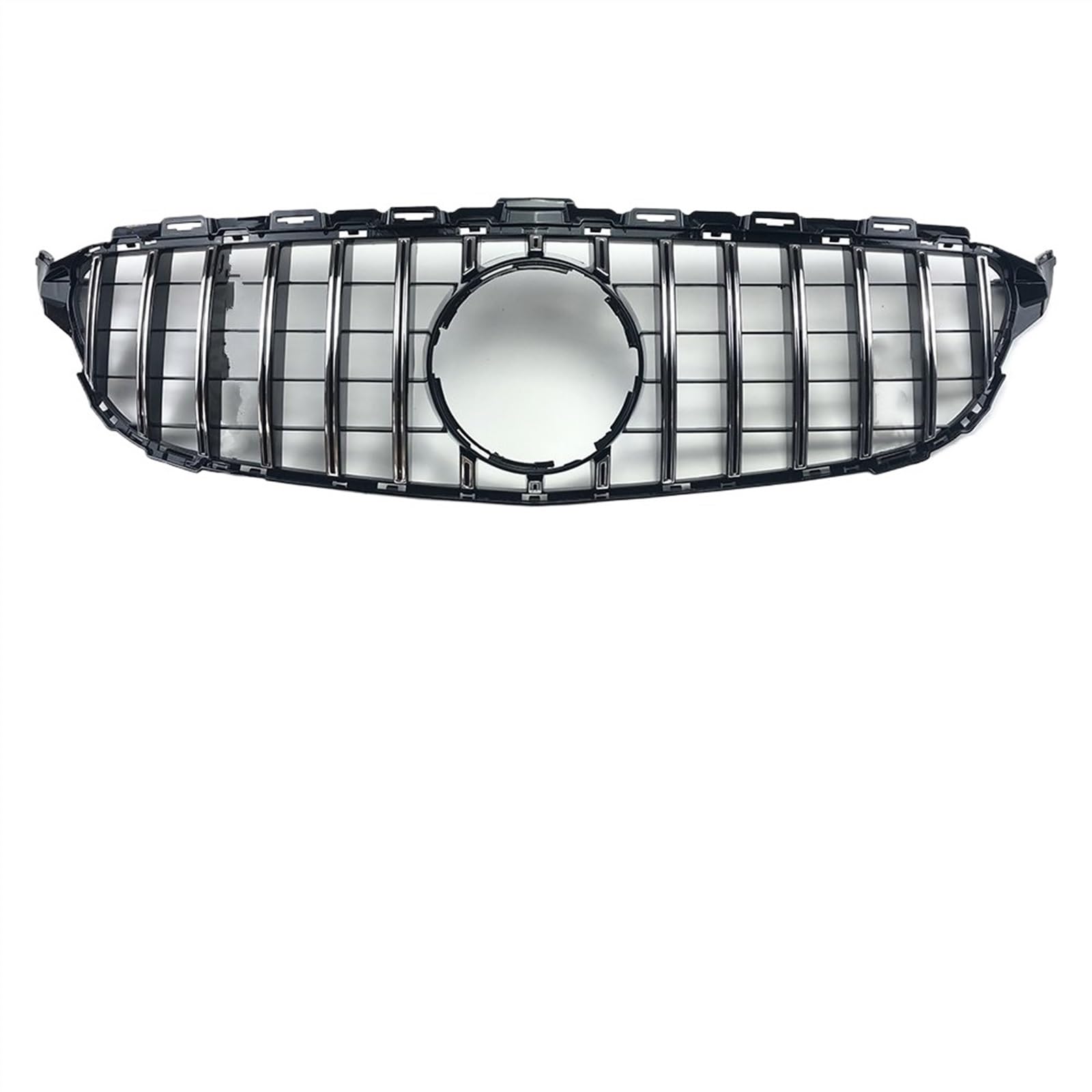 VVBNIN Front Kühlergrille Kompatibel Mit Benz W205 S205 C205 C260 C250 C180 C200 C300 2014 2015 2016 2017 2018 2019 2020 2021 Auto Frontstoßstangengrill(Silver,2014-2018) von VVBNIN