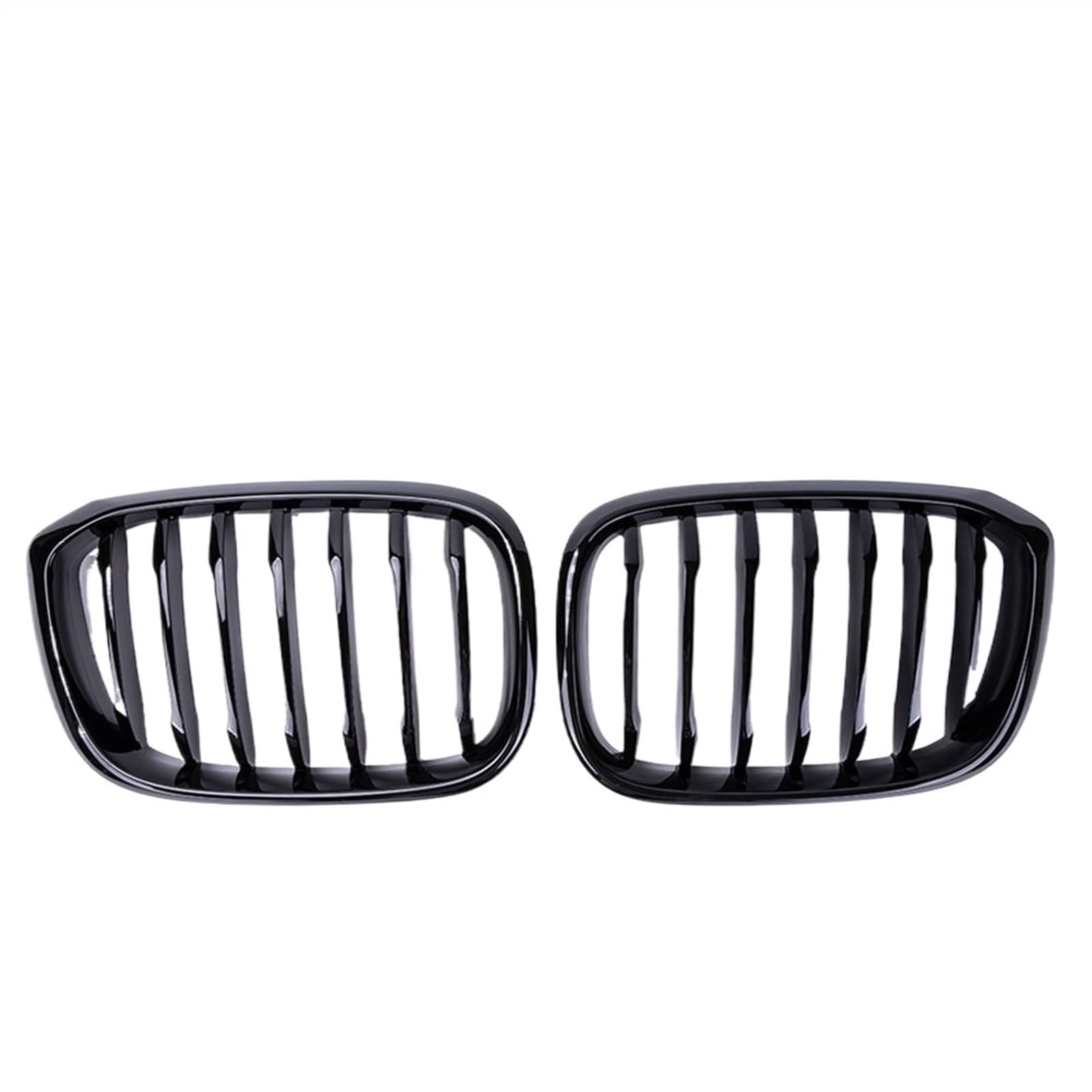 VVBNIN Front Kühlergrille Kompatibel Mit X3 G01 G08 X4 G02 2018 2019 2020 2021 Einzellinienlamelle Glanz Mattschwarz Stoßstangen-Renngrill Auto-Frontnierengrill(Glossy Black) von VVBNIN