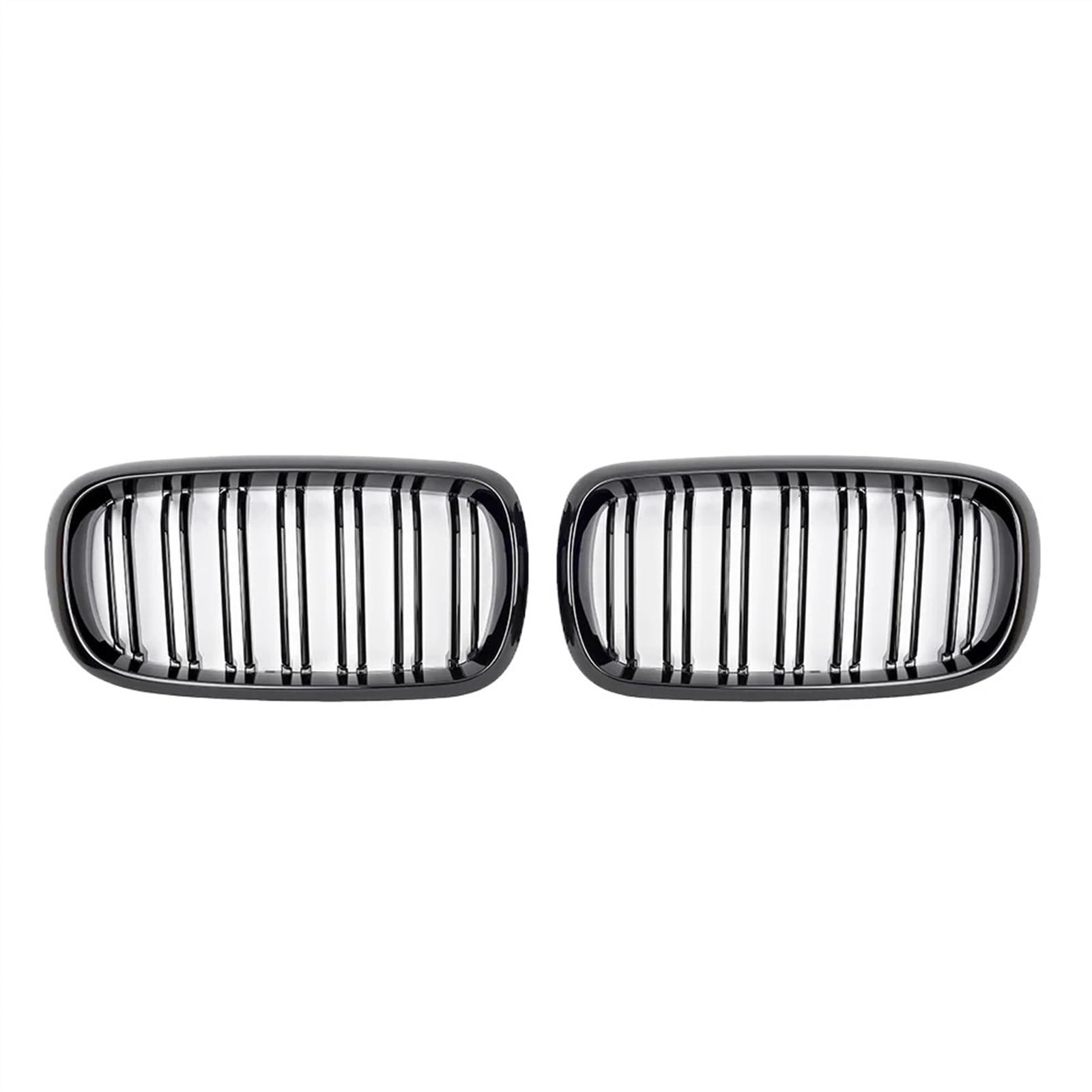 VVBNIN Front Kühlergrille Kompatibel Mit X5 F15 2013 2014 2015 2016 2017 2018 X6 F16 2014 2015 2016 2017 2018 2019 Doppellamellen Frontniere Frontstoßstangengitter(Glossy Black) von VVBNIN