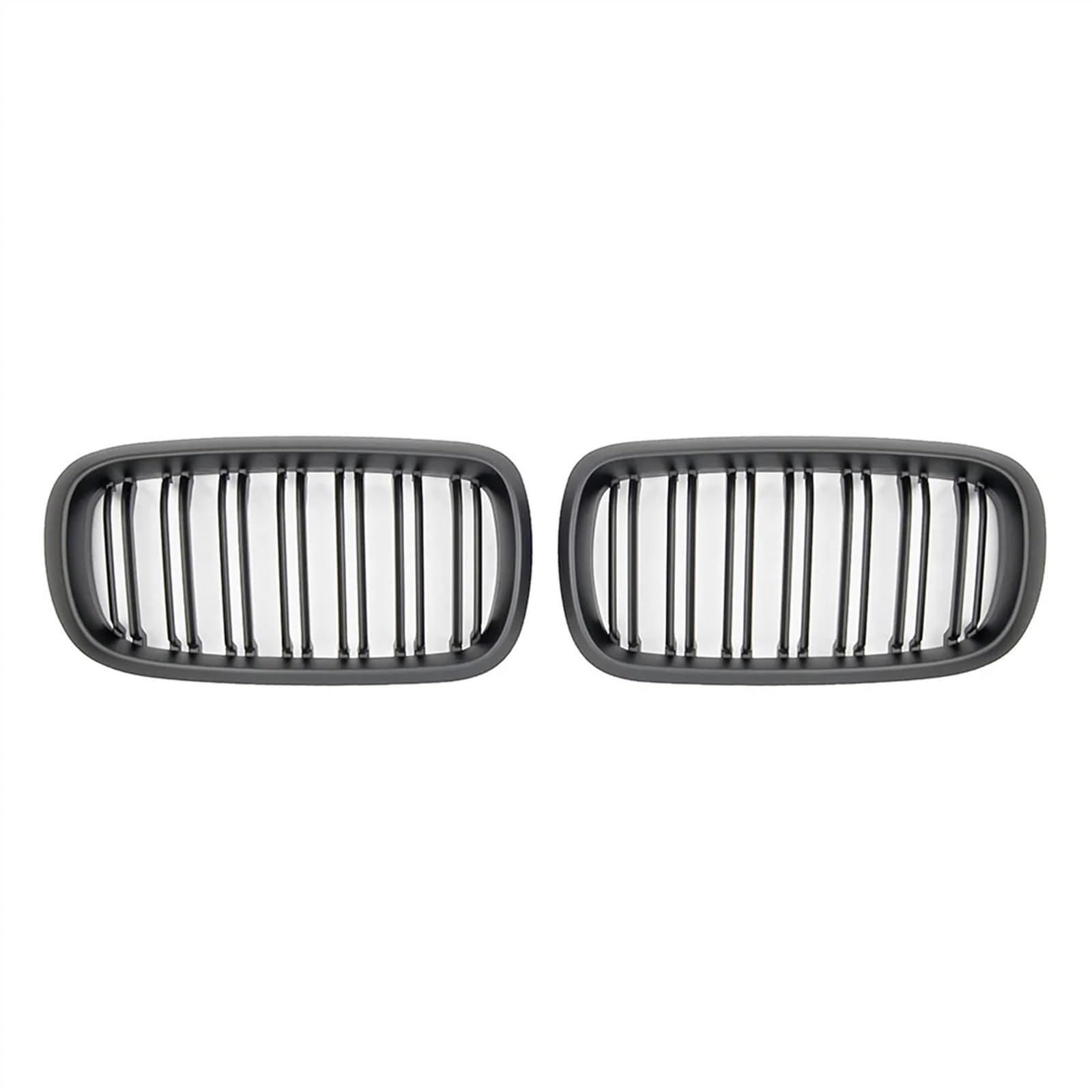 VVBNIN Front Kühlergrille Kompatibel Mit X5 F15 2013 2014 2015 2016 2017 2018 X6 F16 2014 2015 2016 2017 2018 2019 Doppellamellen Frontniere Frontstoßstangengitter(Matte Black) von VVBNIN