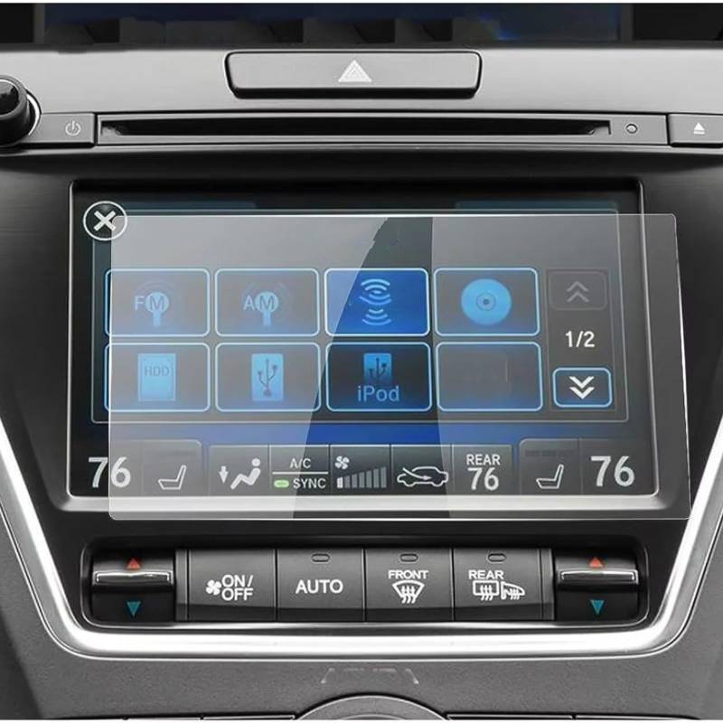 VVBNIN Kompatibel Mit Acura Für MDX ODMD 2014 2015 2016 2017 2018 2019 2020 2 Stück PET-Displayschutzfolie 17,8 cm (7 Zoll) Auto-Display-Navigationsbildschirm GPS Navi Bildschirmfolie von VVBNIN