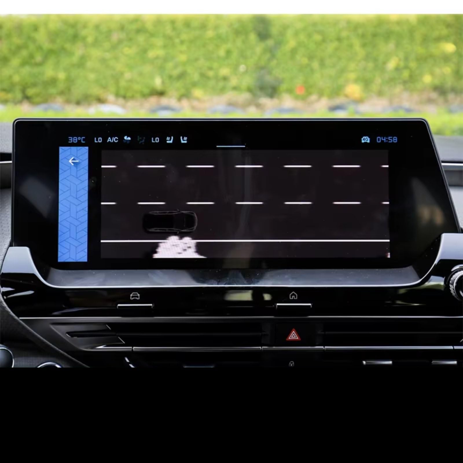 VVBNIN Kompatibel Mit Citroen Für C5 X 2021 2022, Auto-Navigations-Displayschutz, Gehärtetes Glas, Auto-Innenausstattung GPS Navi Bildschirmfolie(10 inch) von VVBNIN