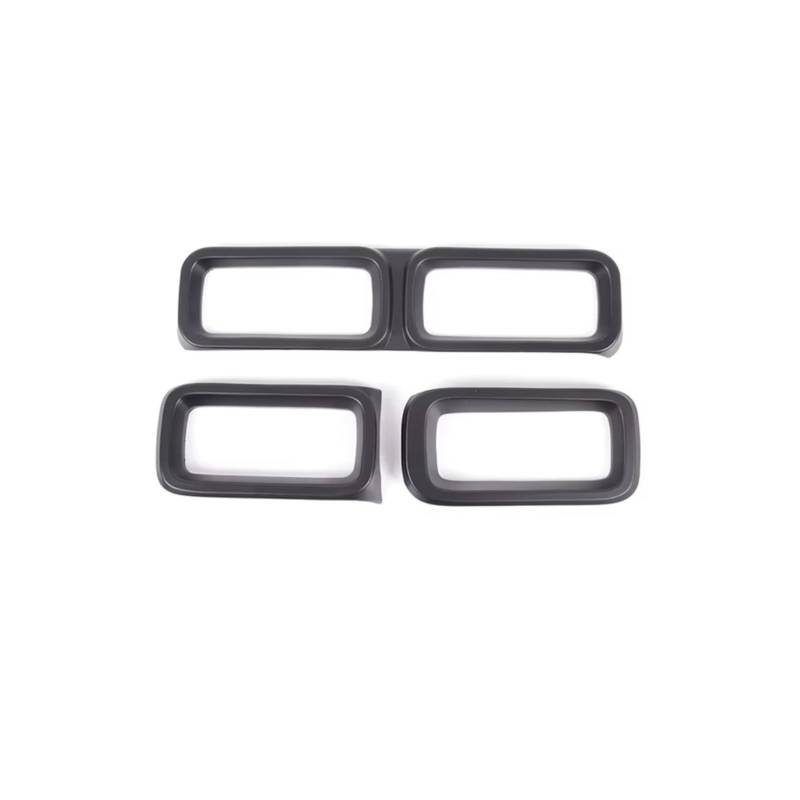 VVBNIN Kompatibel Mit Ford Für Maverick 2022 2023 2024, Auto-Innenraum Vorne Und Konsole, Luftauslass, Lüftungsrahmen, Zieraufkleber Klimaanlage Outlet Trim(3pcs Matte Black) von VVBNIN