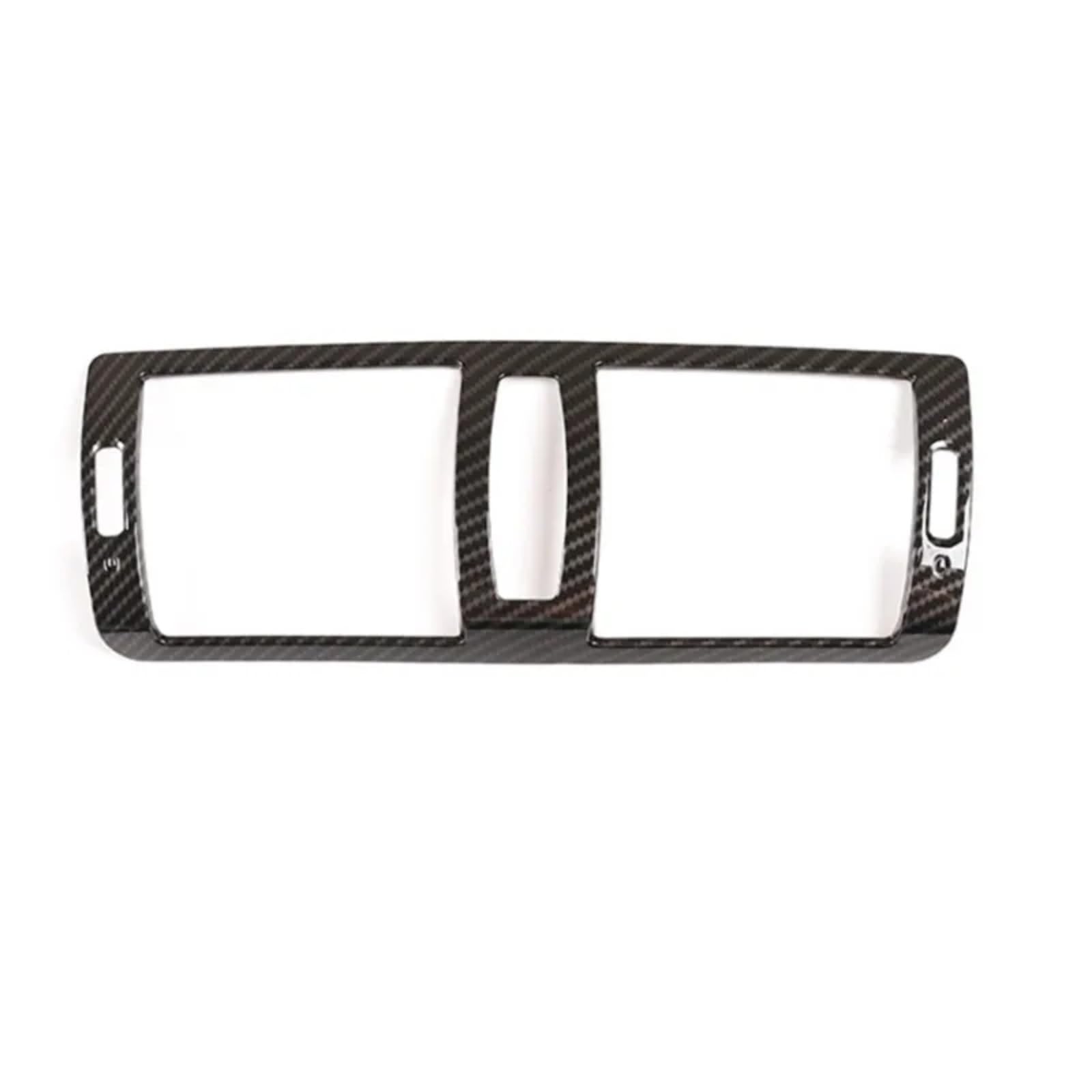 VVBNIN Kompatibel Mit Für 1 Series 81 E82 E87 2007 2008 2009 2010 2011 Car Center Klimaanlage Auslassöffnungen Rahmenabdeckung Zieraufkleber Klimaanlage Outlet Trim(Carbon Fiber Style) von VVBNIN