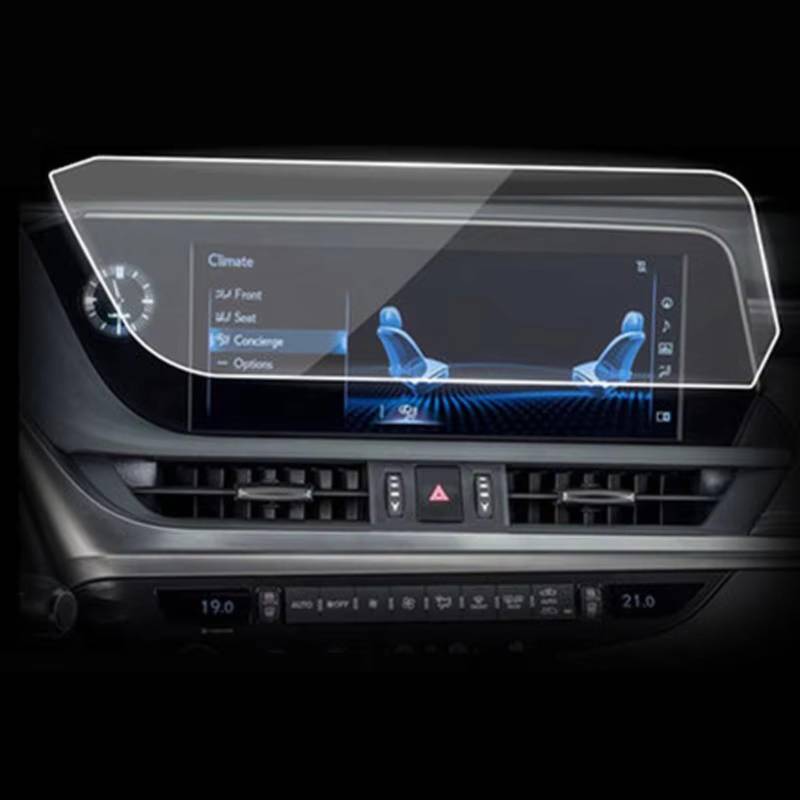 VVBNIN Kompatibel Mit Lexus Für ES200 ES260 ES30h ES 2018 2019 2020 Auto-Displayschutzfolie GPS-Navigation Displayschutzfolie Aus Gehärtetem Glas GPS Navi Bildschirmfolie(12. 3 Inch) von VVBNIN