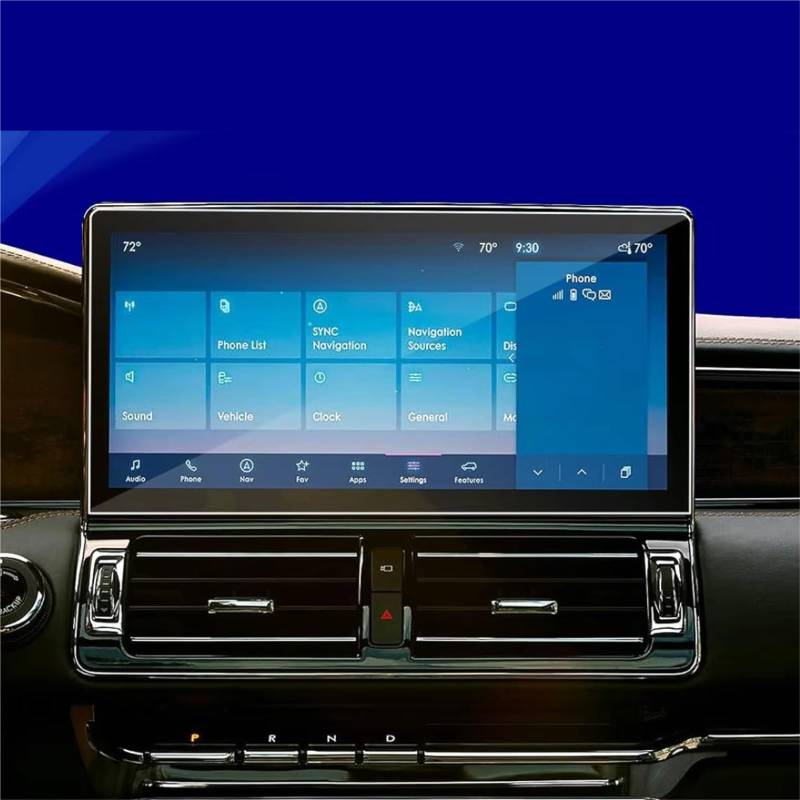 VVBNIN Kompatibel Mit Lincoln Für Navigator L 2022 2023 2024 Auto 13,2 Zoll GPS-Navigation Gehärtetes Glas AntiFingerprint Displayschutzfolie GPS Navi Bildschirmfolie von VVBNIN