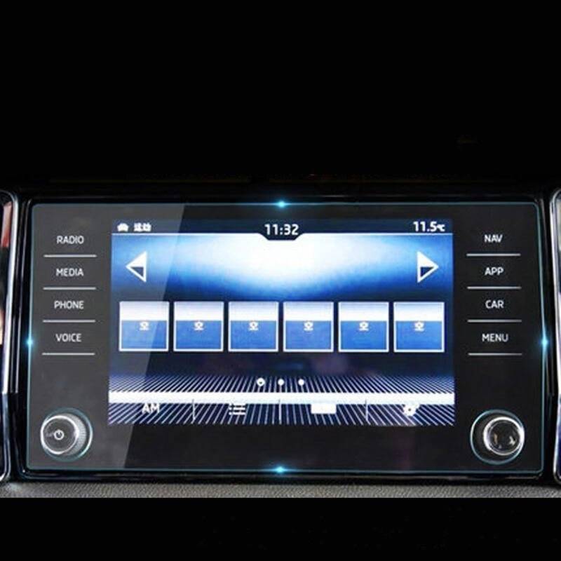 VVBNIN Kompatibel Mit Skoda Für Kodiaq Für Bolero Für Amundsen 2017 2018 2019 2020 8 Zoll Gehärtetes Glas Displayschutzfolie Auto GPS Navigation Film GPS Navi Bildschirmfolie(GPS) von VVBNIN