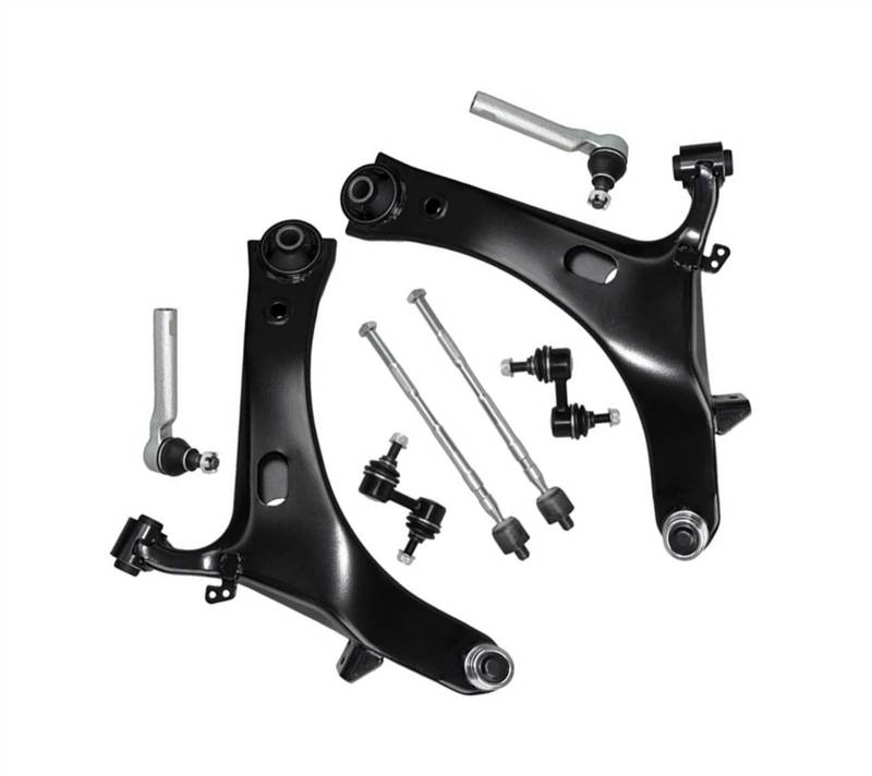 VVBNIN Kompatibel Mit Subaru Für Outback Für Legacy GT 2005 2006 2007 2008 2009 Vorderradaufhängung Untere Querlenker Stabilisatorverbindung Spurstangenkopf-Set Lenker Radaufhängung von VVBNIN