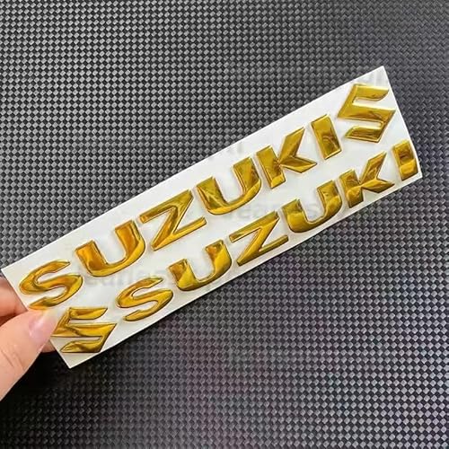 Auto Emblem für Suzuki Swift 2017-2020, Emblem Logo Aufkleber ABS Wasserdicht Selbstklebende Kühlergrill Abdeckung Abzeichen Auto Außendekoration Zubehör,Gold-B von VVEIDIA