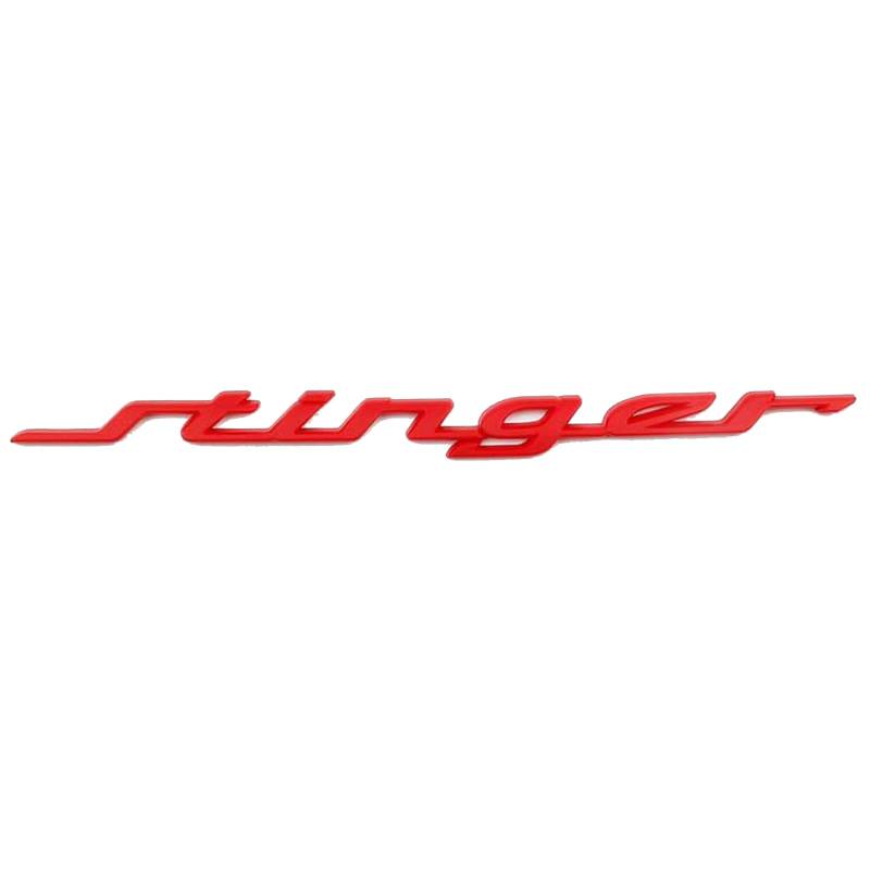 Auto Abzeichen Logo Aufkleber für Kia Stinger GT, Emblem FürAuto Modifikation Fahrzeug Wasserdicht Dekoration Car Styling Dekorative Zubehör, Red von VVHUDA