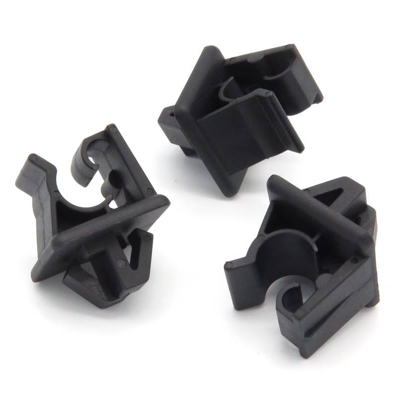 VVO Fasteners- Schwarz Kunststoff-Clips. Motorhaubenstütze oder Halterung für Haltestange. Kompatibel mit einigen Hyundai i30, Tucson / ix35, Tucson, ix35 von VVO