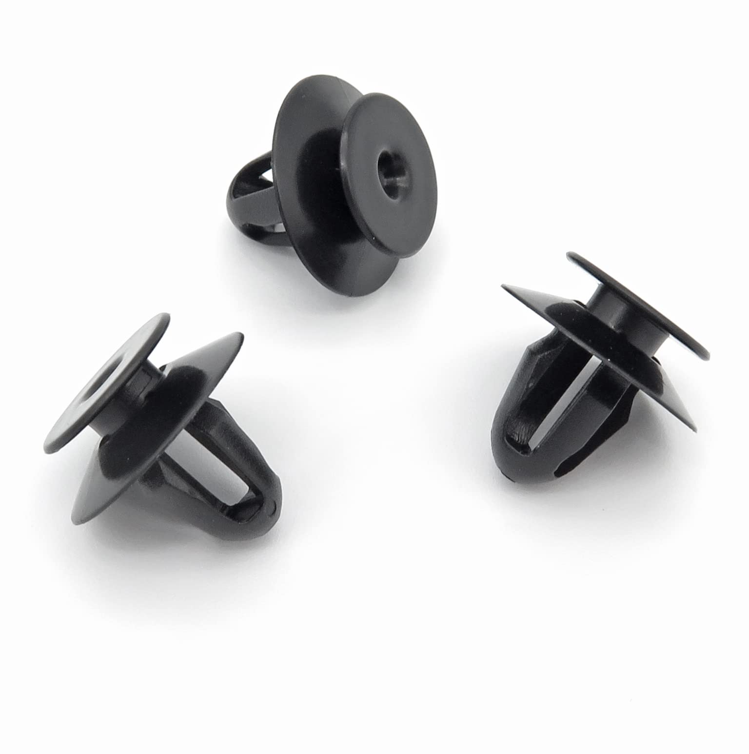 VVO Fasteners- Schwarz Kunststoff-Clips. Vordere Stoßstange. Kompatibel mit einigen Smart Fortwo, Forfour, (Packung mit 10 Clips) von VVO