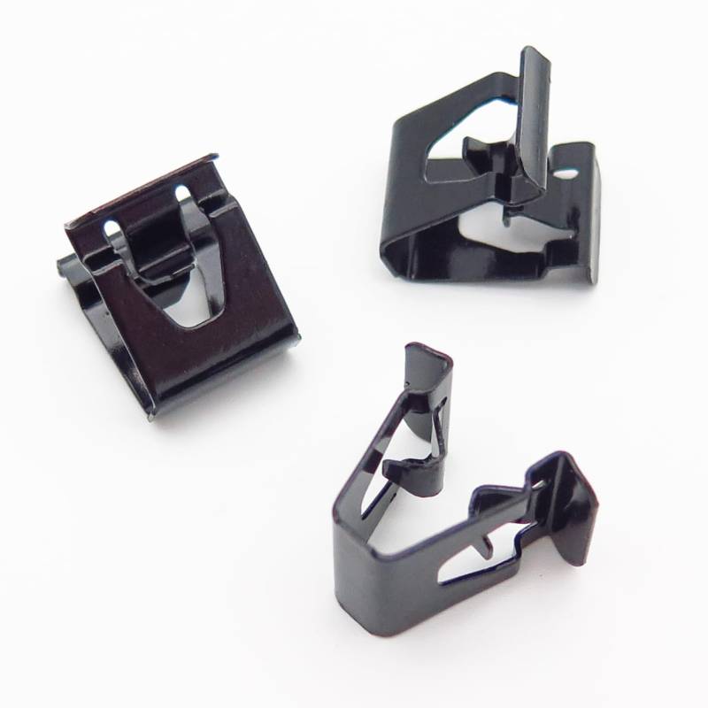 VVO Fasteners- Schwarz Metall-Clips. Himmel, Sonnenblende und Dachkonsole. Kompatibel mit einigen Volkswagen T-Cross, (Packung mit 10 Clips) von VVO