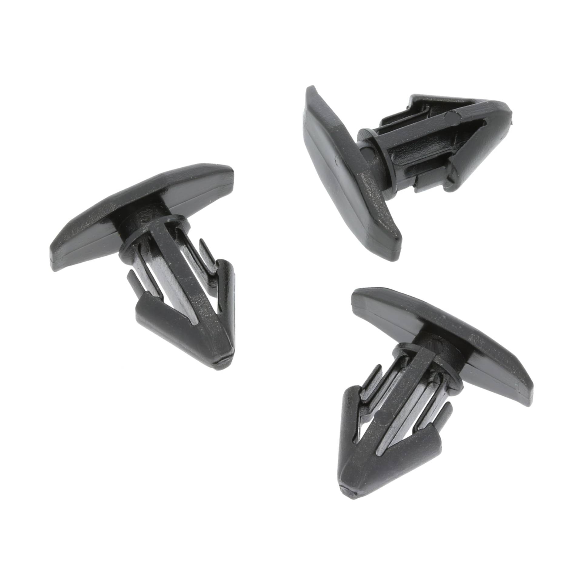 VVO Fasteners- Schwarz Kunststoff-Clips. Motorhauben-Gummidichtung. Kompatibel mit einigen Mitsubishi Outlander, Outlander (Including PHEV), ASX, L200, Mirage, Lancer Evo X, (10 Stk) von VVO