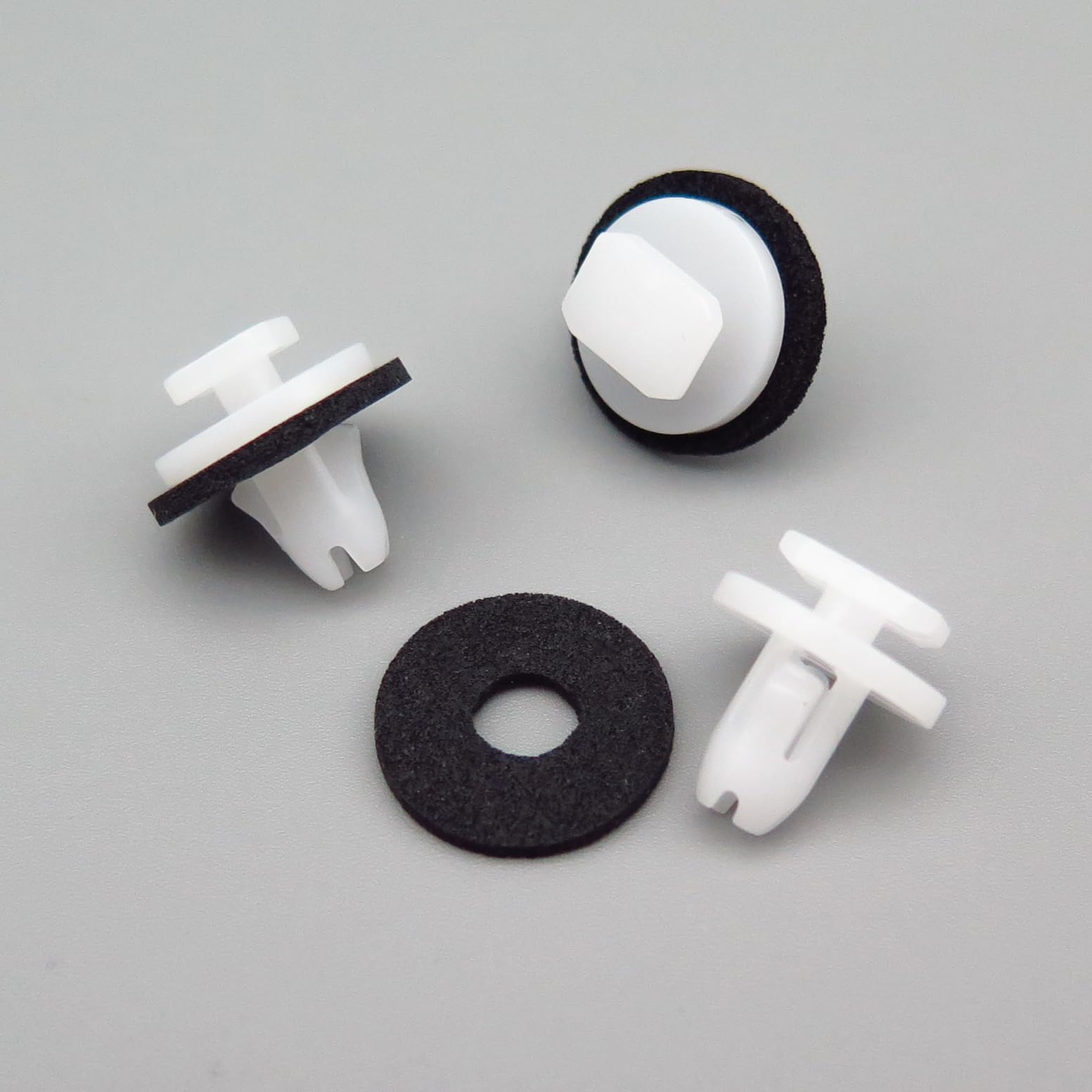 VVO Fasteners- Weiß Kunststoff-Clips. Radlaufverbreiterungen und Zierleisten hinten. Kompatibel mit einigen Citroen C3 Aircross, (Packung mit 10 Clips) von VVO