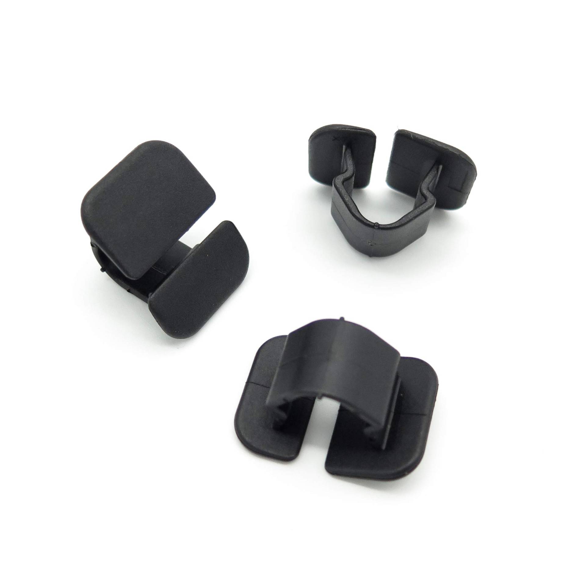 VVO Fasteners- Schwarz Kunststoff-Clips. Motorhaubenisolierung und Schalldämmung. Kompatibel mit einigen Volkswagen Amarok, Scirocco, Golf, Polo, Passat, Tiguan, Touran, Caddy, Transporter, (10 Stk) von VVO