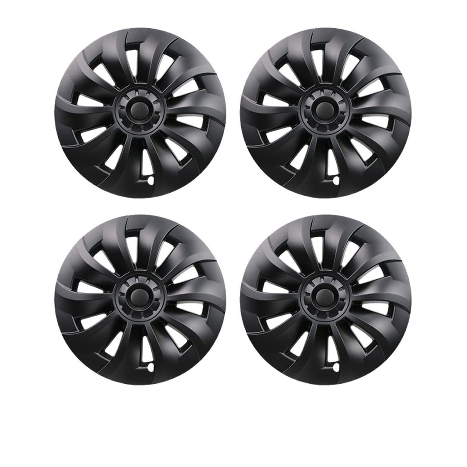 2020 2021 2022 4PCS Compatible With Tesla Model 3 19 Inch Hub Cap Performance Replacement Wheel Cap Rim Cover Hubcap Full Cover Accessories(Matte black) von VWAUGDKPS