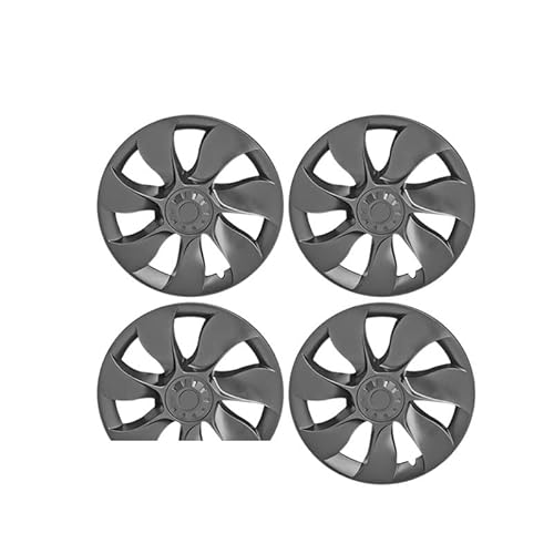 4 Stück/Set HubCap kompatibel mit Tesla Modell Y 19 Zoll Radkapsel Performance Wheelkapsel Autowechsel Nachrüstteile 2021 2022(Gun Grey) von VWAUGDKPS