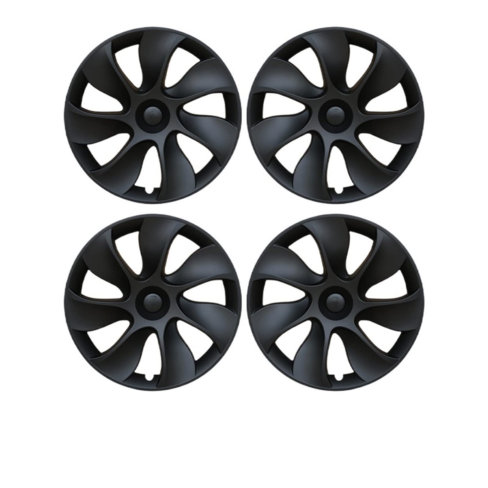 4PCS 18/19 Inch Hub Cap Performance Replacement Wheel Cap Automobile Hubcap Accessories 2021 2018-2022 Compatible With Tesla Model 3 Modell Y(MY 19 Matte Black 7) von VWAUGDKPS