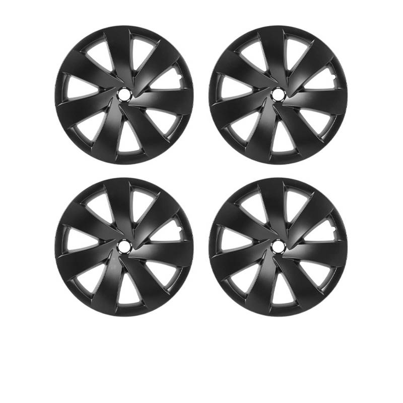 4PCS 18/19 Inch Hub Cap Performance Replacement Wheel Cap Automobile Hubcap Accessories 2021 2018-2022 Compatible With Tesla Model 3 Modell Y(MY 19 Matte Black 9) von VWAUGDKPS