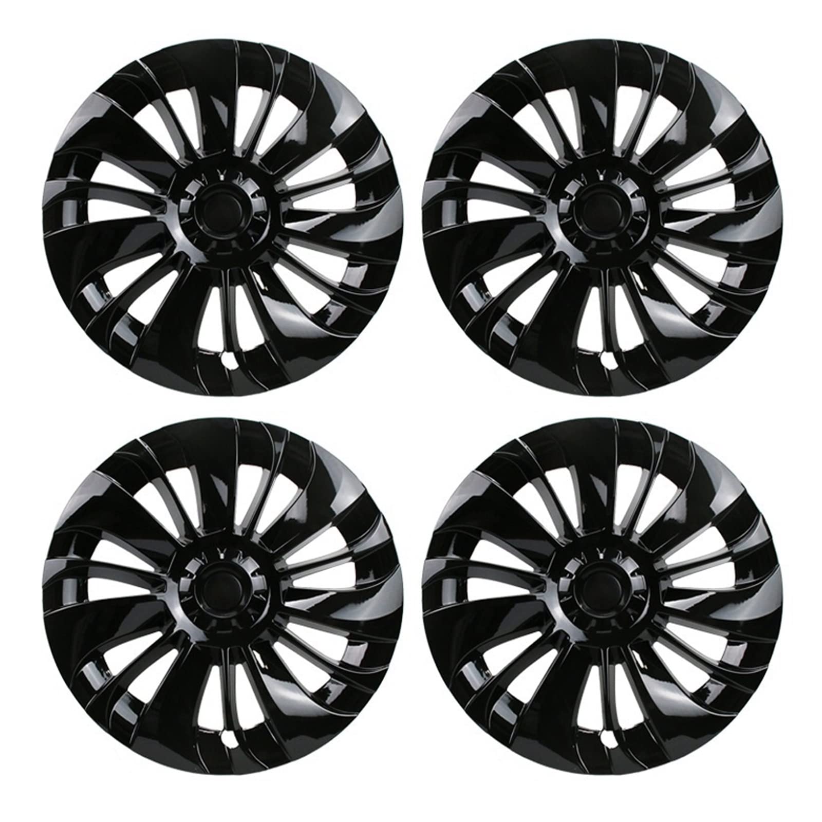 4PCS Compatible With Tesla Model Y Hub Cap Performance Replacement Wheel Cap 19 Inch Automobile Hubcap Full Cover Accessories 2020 2021 2022(02) von VWAUGDKPS