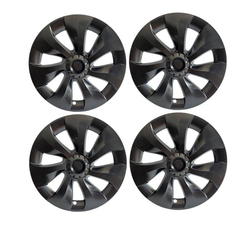 4PCS Hub Cap Performance Replacement Wheel Cap 19 20 Inch Automobile Hubcap Full Cover Accessories 2021 2022 Compatible With Tesla Model Y(Gun Grey) von VWAUGDKPS