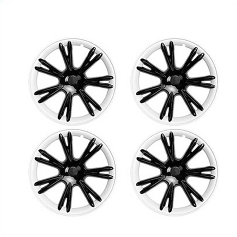 4PCS Wheel Hub Cap Compatible With Tesla Model Y 2021 2022 2023 Car Replacement Wheel Cover 19 Inch Original Full Cap Kit Auto Accessories(White and black) von VWAUGDKPS