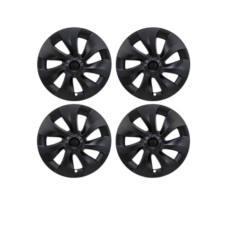 4Pcs 19 Inch Hub Cap Performance Replacement Wheel Cap Automobile Hubcap Full Cover Accessories Compatible With Tesla Model Y 2021-2022(Matte-no Logo) von VWAUGDKPS