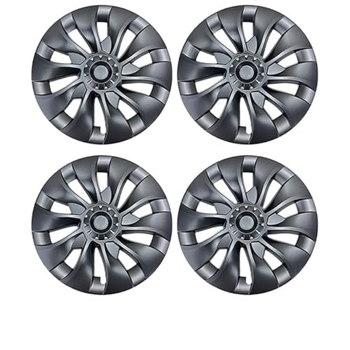 4pcs Kompatibel mit Tesla Model 3 18 Zoll Radkapsel Original Auto Ersatz Radkapsel Auto Radkapsel Volltonzubehör 2021 2022(Gun grey-no Logo) von VWAUGDKPS