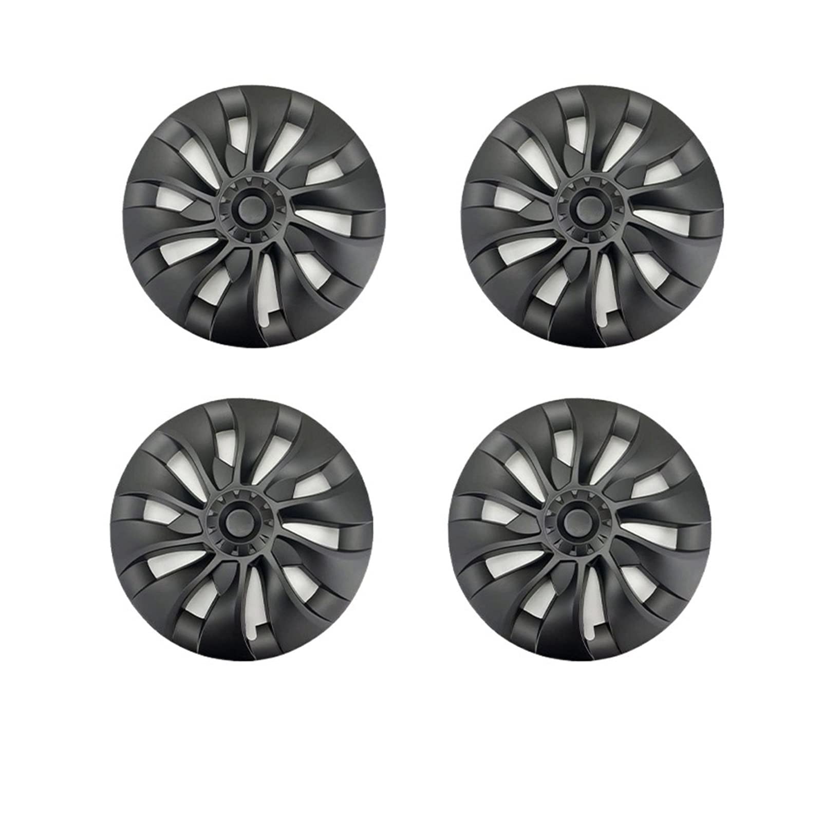 4pcs Kompatibel mit Tesla Model 3 18 Zoll Radkapsel Original Auto Ersatz Radkapsel Auto Radkapsel Volltonzubehör 2021 2022(Matte Black) von VWAUGDKPS