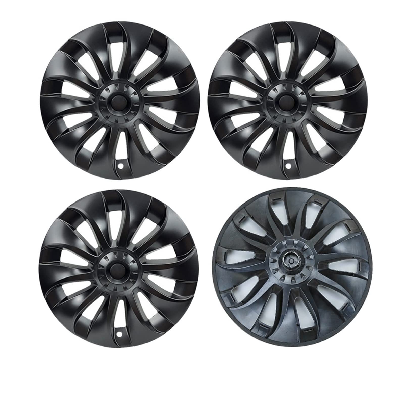 4pcs Kompatibel mit Tesla Modell Y Nabenkapsel Original Autowechsel Radkapsel 20 Zoll Automobil Navkap komplette Abdeckung Zubehör 2021 2022(4PCS Gun Grey) von VWAUGDKPS