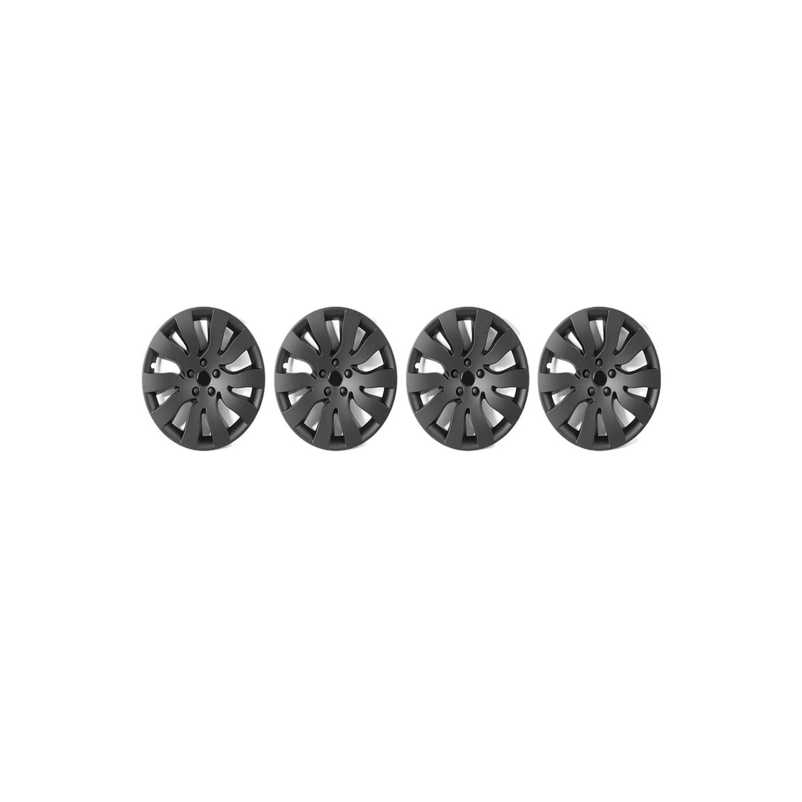 4pcs Räder Cop Abdeckung Kompatibel mit Tesla Modell 3 2021 2022 Auto Ersatz Radabdeckung 18 Zoll Automobil Navcap Vollabdeckung Auto Modifikation(Carbon Matte Schwarz) von VWAUGDKPS