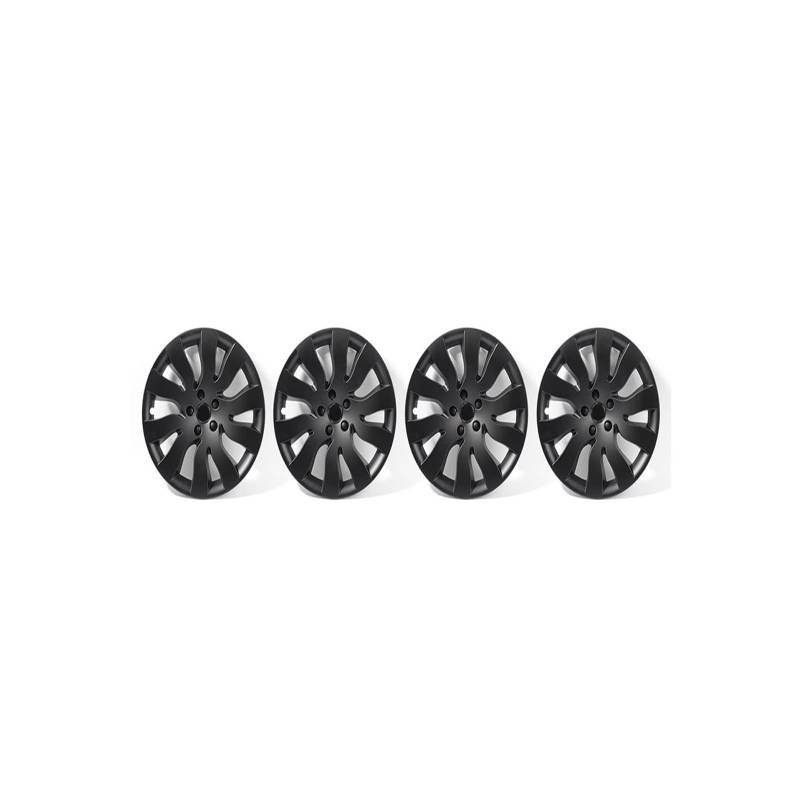 4pcs Räder Cop Abdeckung Kompatibel mit Tesla Modell 3 2021 2022 Auto Ersatz Radabdeckung 18 Zoll Automobil Navcap Vollabdeckung Auto Modifikation(Matte black(4pcs)) von VWAUGDKPS