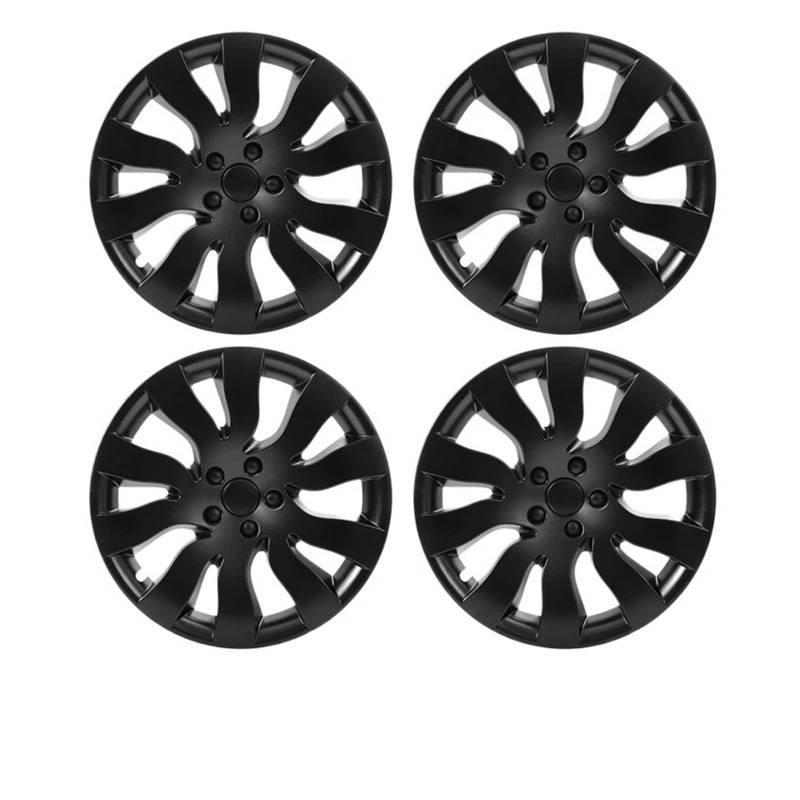 Car 18-Inch Wheel Hubcap Kit Protection Replacement Hub Cover Decoration Exterior Modification Accessories Compatible With Tesla Model 3(Black 4PCS) von VWAUGDKPS