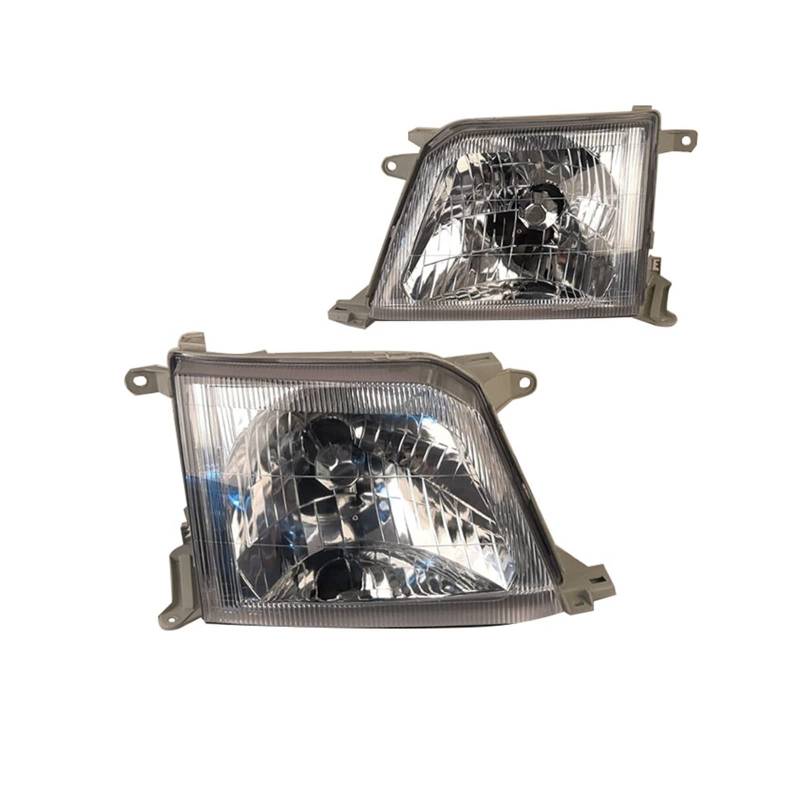 Car Crystal Headlight 81110-6A130 81150-60850 Compatible With Land Cruiser PRADO RZJ95 LC90 FJ90 1998 to 2001 A pair von VWAUGDKPS