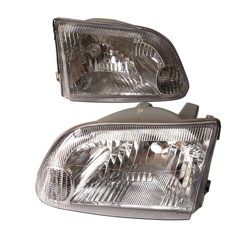 Car Crystal Headlight Far And Near Headlamp Integrated Compatible With Hiace KZH106W 2000 2001 2002 2003 2004 2PCS von VWAUGDKPS