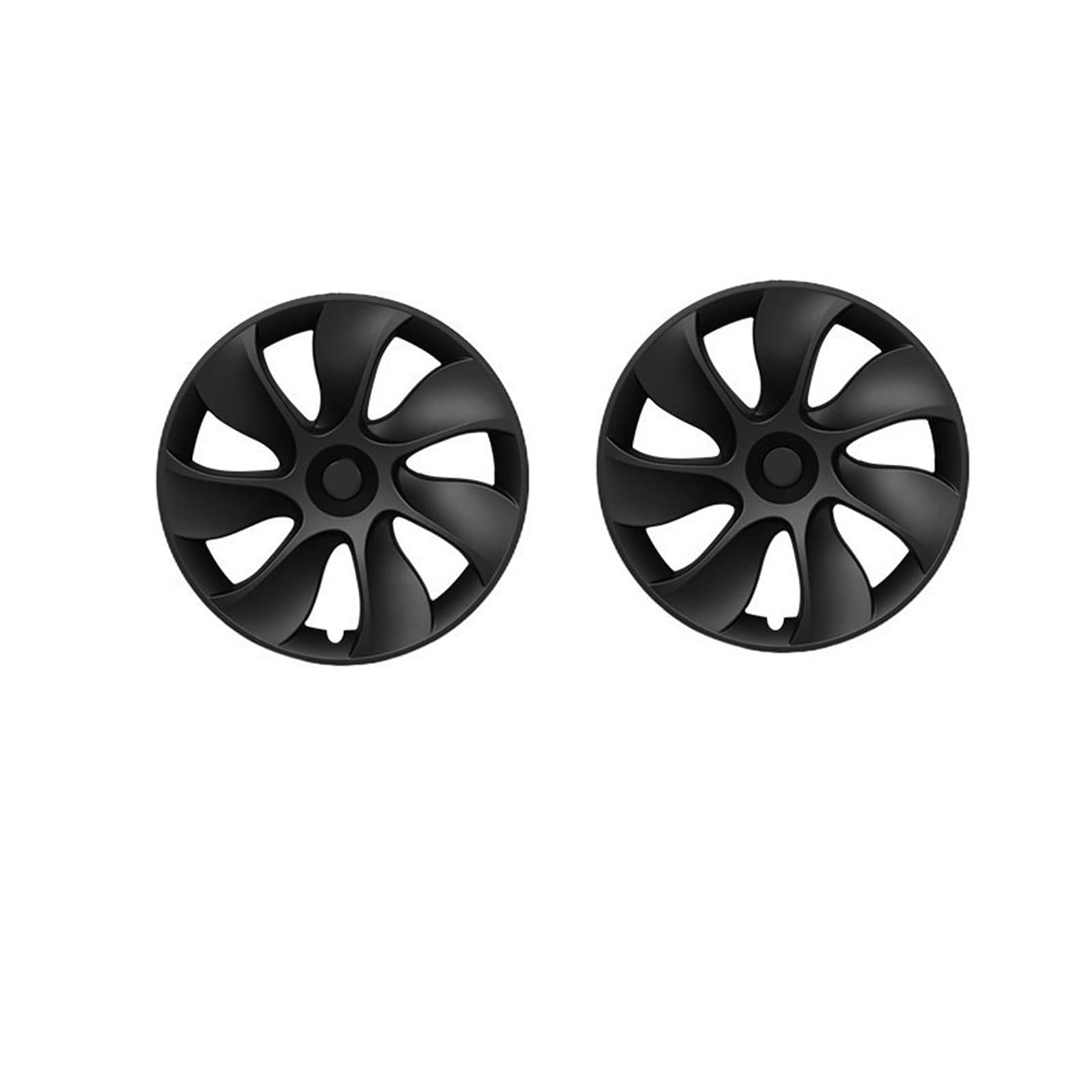 Compatible With Tesla Model Y 2021 2018-2022 4PCS Hub Cap Performance Replacement Wheel Cap 19-Inch Automobile Hubcap Full Cover Accessories(2PCS-Black) von VWAUGDKPS