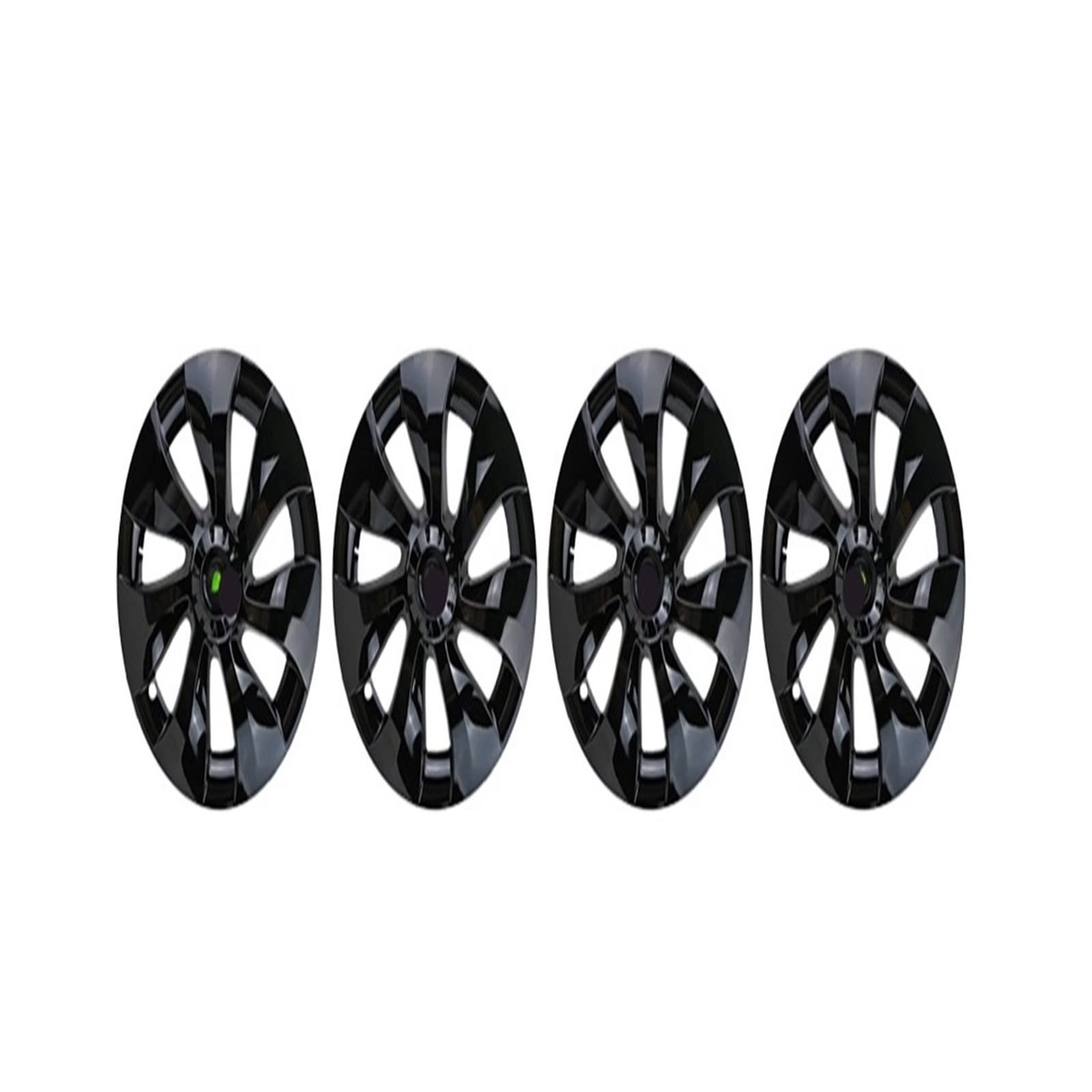 Compatible With Tesla Model Y Car 19 Inch Carbon Second Generation Cyclone Hub Cover Wheel Hubcap Kit Full Coverage Accessories Decoration(YBrightBlack19in 4PC) von VWAUGDKPS