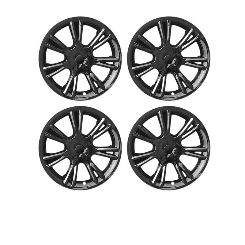 Compatible With Tesla Model Y Car Sports Wheel Hub Cap Kit Replacement Hubcaps 19-Inch Hub Cover Decoration Exterior Protective Accessories(Y Bright black 4 PCS) von VWAUGDKPS