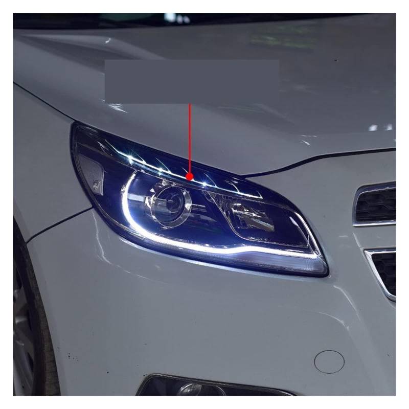 Headlight Assembly Compatible With Malibu LED Daytime Running Light Turn Signal LED Low Beam(LED High Beam,Wit) von VWAUGDKPS