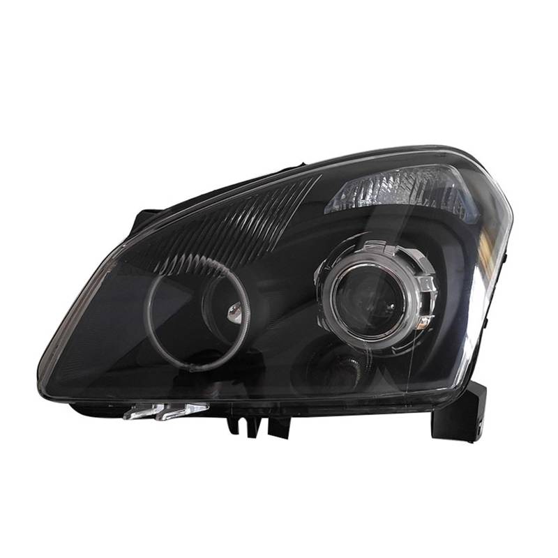 Modified Black Background Angel Eyes Aperture Far And Near Beam Headlight Assembly Compatible With Qashqai 2008 2009 2010 2011 2012 2013 von VWAUGDKPS