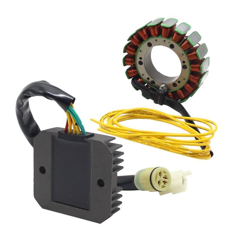 Motorrad Magneto Stator Spule + Spannungsregler Gleichrichter Kompatibel Mit XRV750 Africa Twin 1993 1994 1995 1996 1997 1998 1999-2003 von VWAUGDKPS