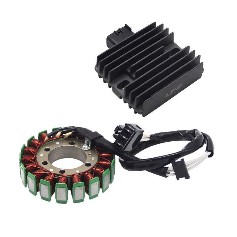 Motorrad Spannungsregler Gleichrichter + Magnet Stator Spule kompatibel mit Kawasaki ZR750 Z750 Z750R ZR800 ZR1000 ZX1000 Z1000SX 21003-0046 von VWAUGDKPS