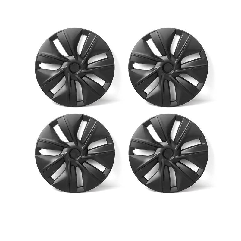 Replacement Hubcap 19-Inch Automobile Hubcap Wheel Cover ModelY 2021 2018-2022 Full Rim Cap Kit Compatible With Tesla Model Y(Matte black) von VWAUGDKPS