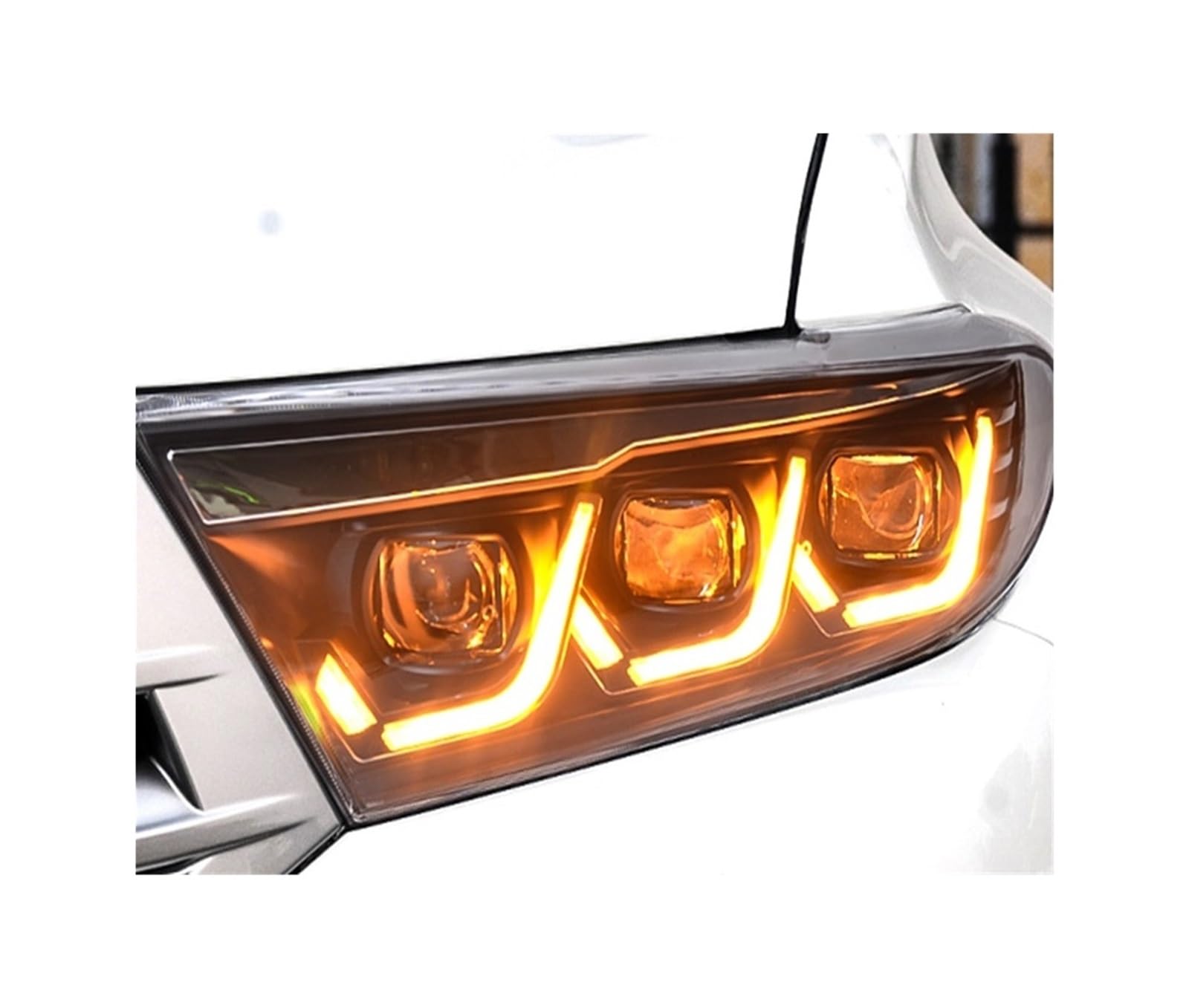 VWAUGDKPS Highlander 2012–2014 Dynamische LED-Blinker-Linsen-Projektor-Linse, für Highlander 2012–2014 von VWAUGDKPS