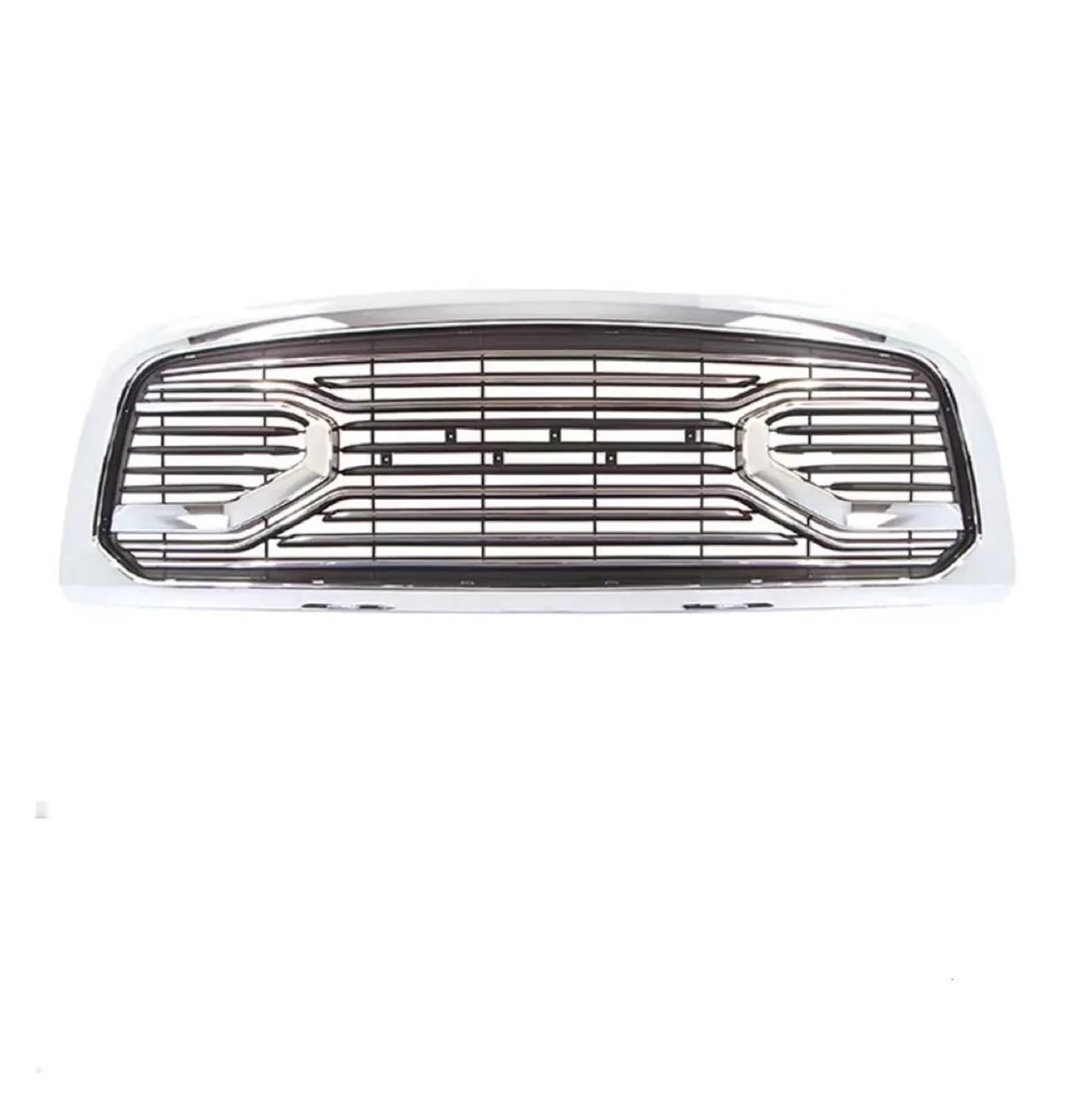 Auto Custom Big Horn Ersatzschale Frontgrill Stoßstangengrill Kompatibel for Dodge Ram 1500 2013-2018 Mit Buchstaben und Lichtern Oberes Gitter von VWUEWJE