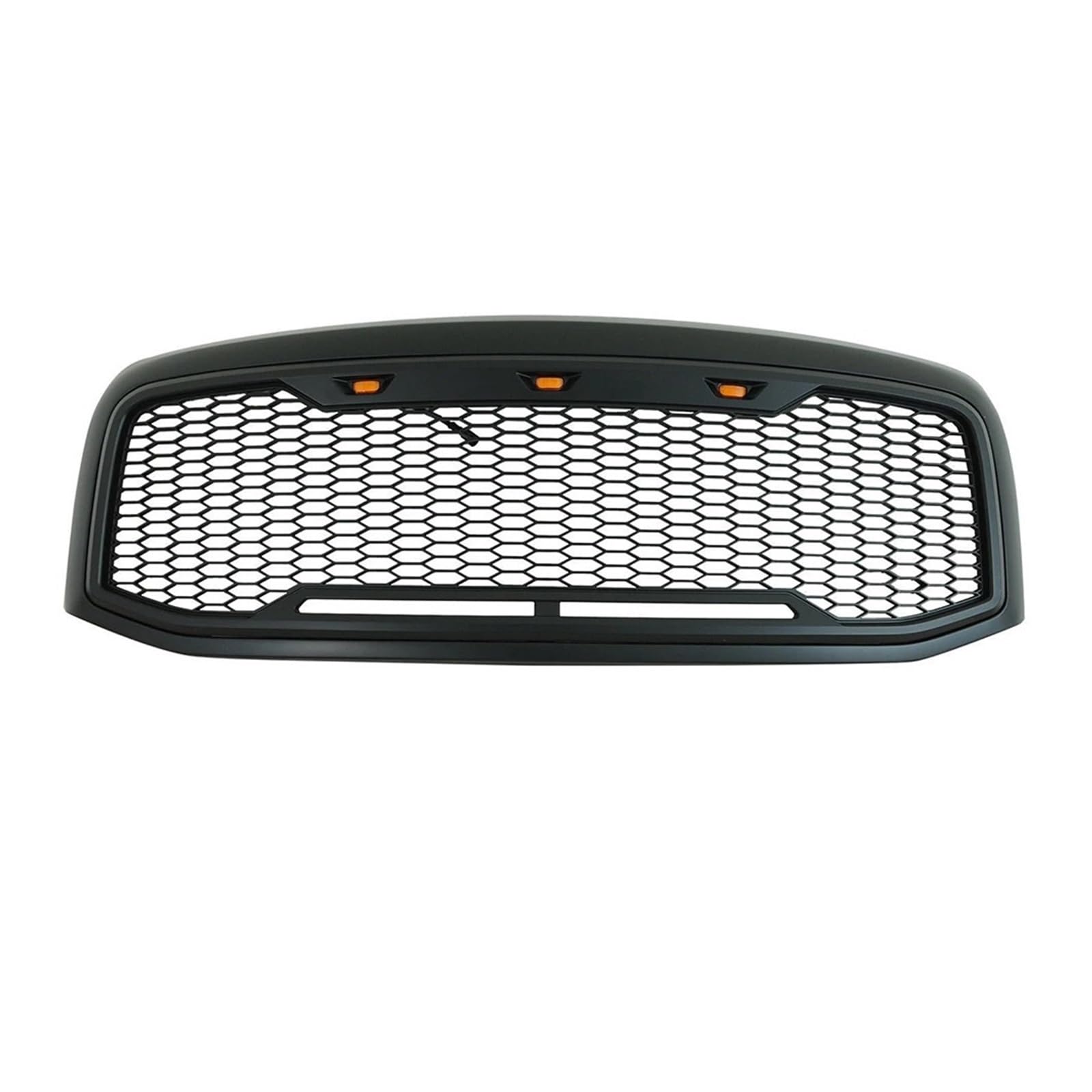 Auto-Ersatz-Frontgrill im Raptor-Stil, Netzgitter, Hauben-Stoßstangengitter mit Lichtzubehör, kompatibel mit Dodge Ram 1500 2013–2018 von VWUEWJE