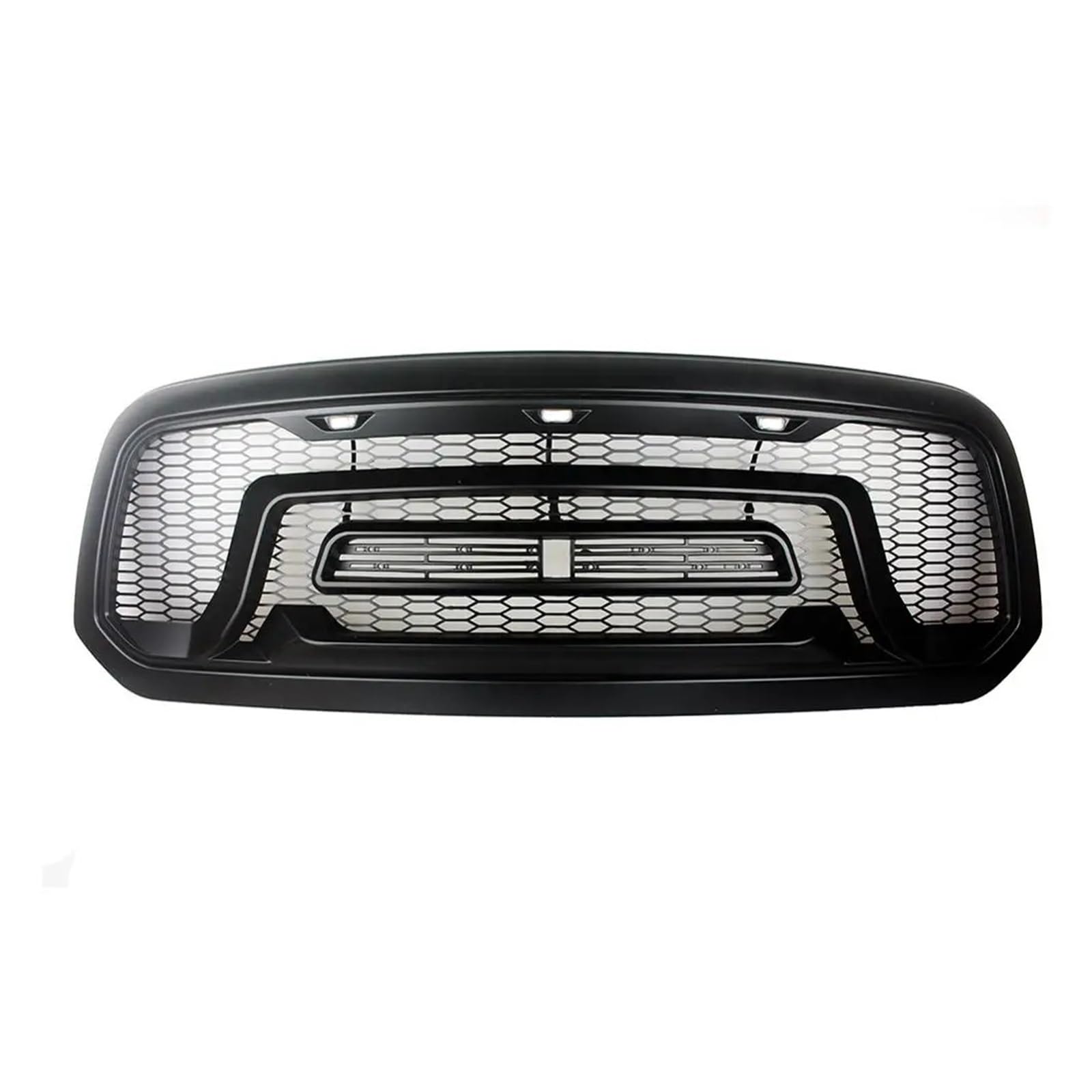 Auto-Frontgrill-Haube, Licht, obere Waben-Billet-Faceflit, kompatibel mit Dodge Ram 1500 2013 2014 2015 2016 2017 2018(with Lamp) von VWUEWJE