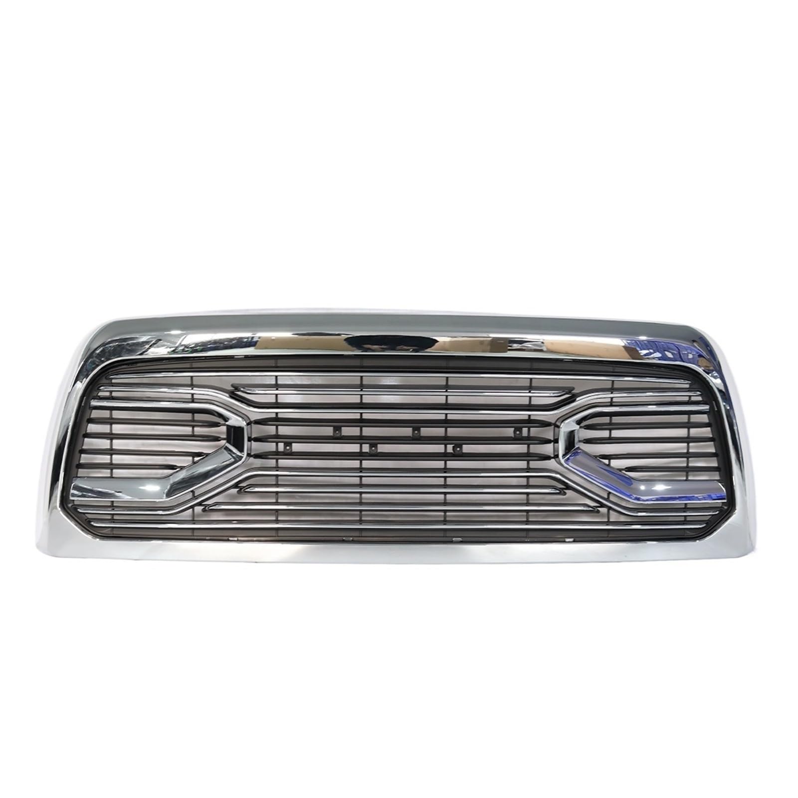 Chromgrill, Autogrills, Frontgrill im Big Horn-Stil mit bernsteinfarbenen Lichtern und Buchstaben, kompatibel mit Dodge Ram 2500 3500 2010-2019 von VWUEWJE